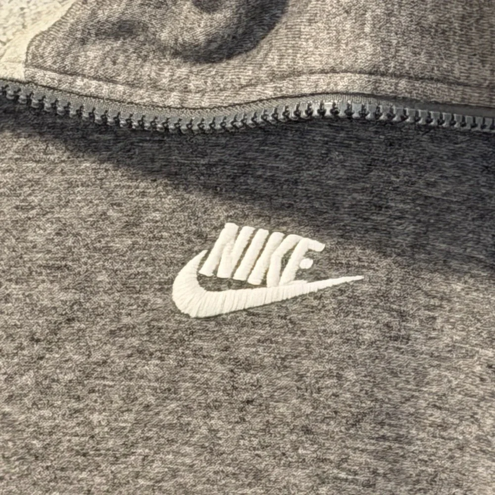 Nike Women's Gray Full-Zip Fleece Sweatshirt Jacket XL Used‎